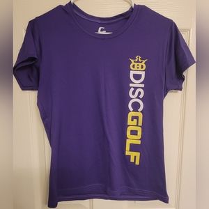 Team Dynamic discs, purple, ladies top, size small